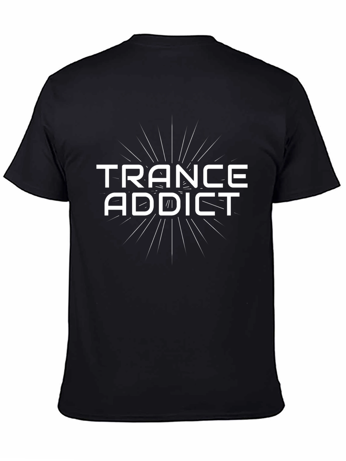 Trance Addict Black T-Shirt - Music Lover Tee