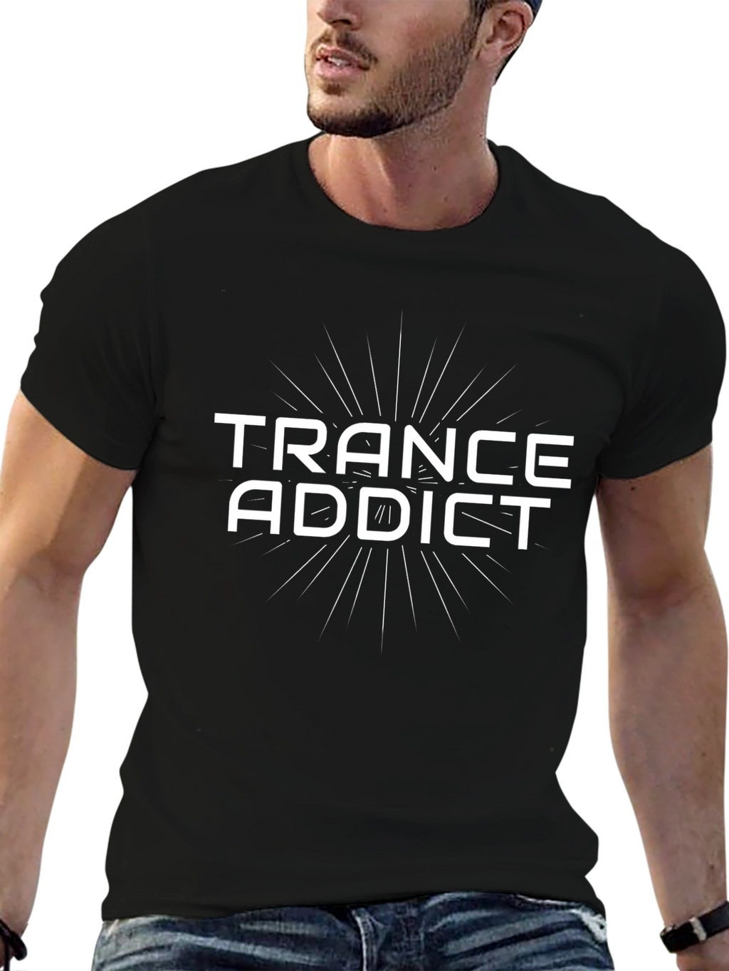Trance Addict Black T-Shirt - Music Lover Tee