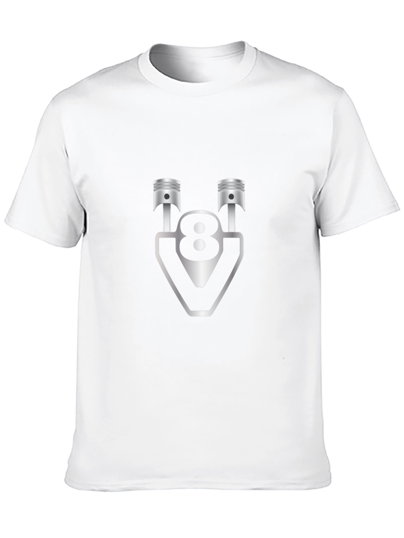 V8 Engine Pistons Graphic Tee - Black
