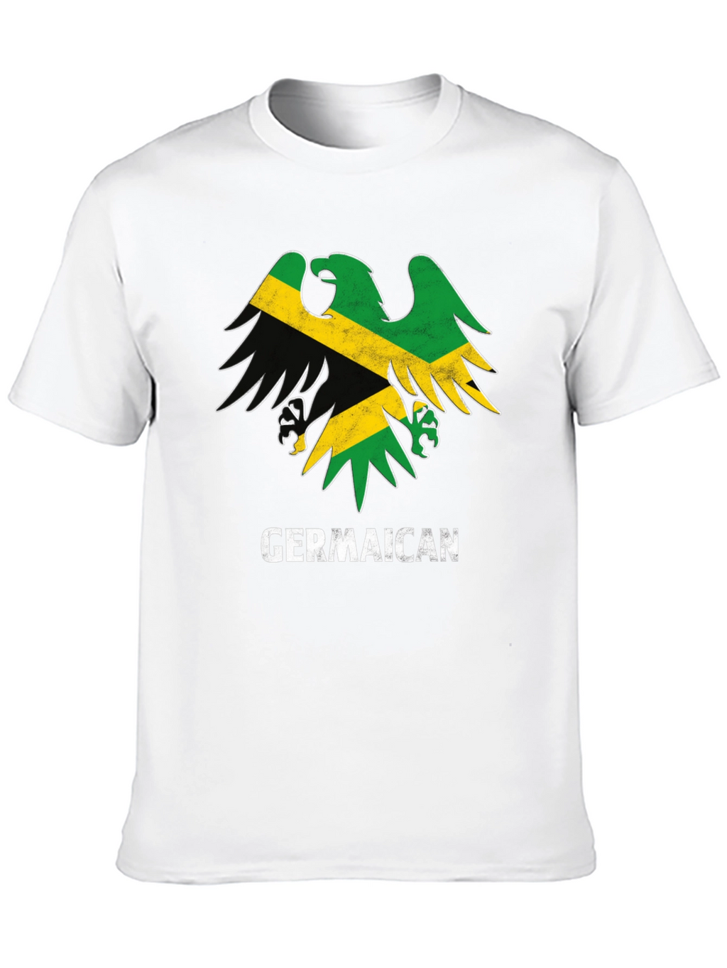 Germaican T-Shirt Germany Jamaica Flag Eagle Funny Tee