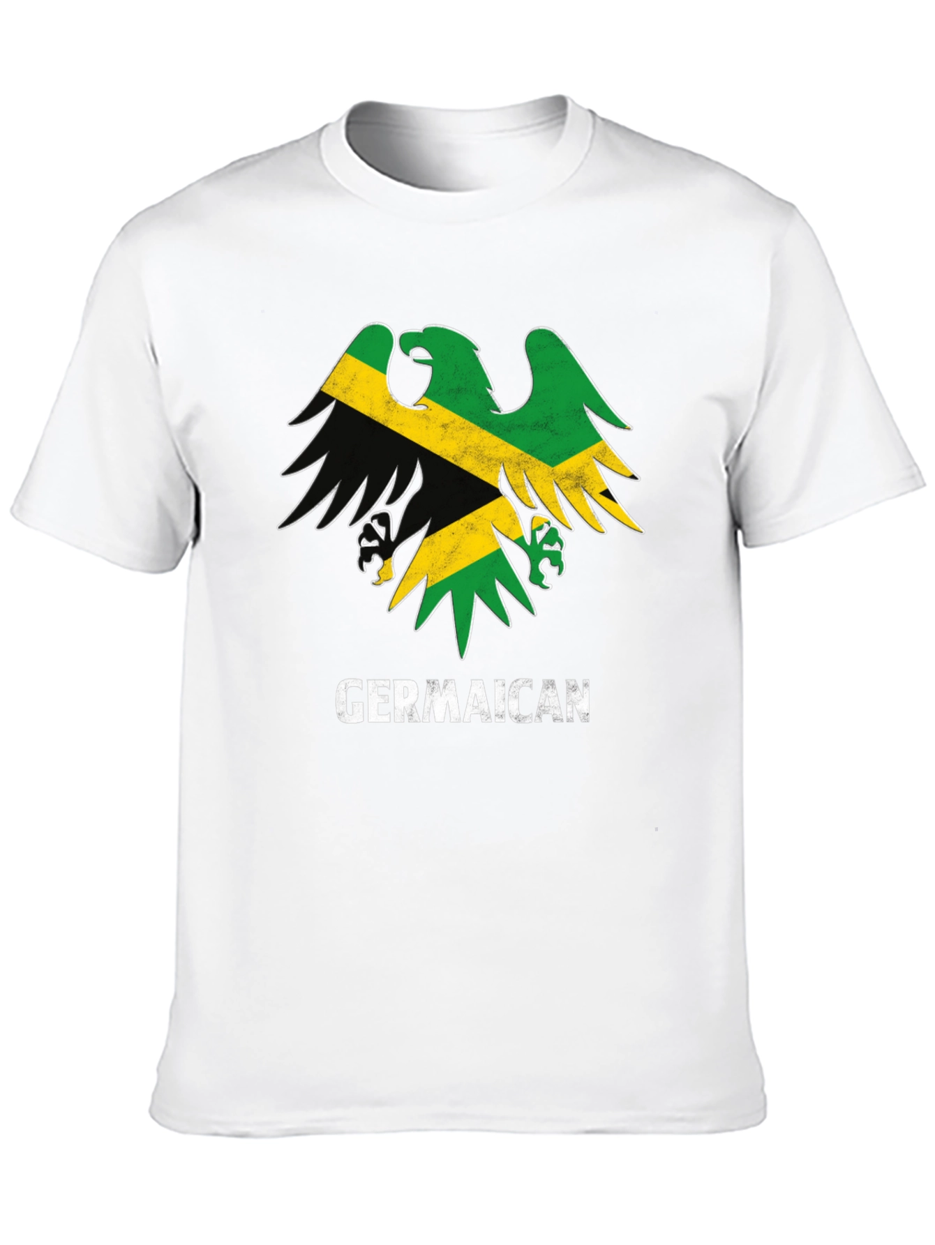 Germaican T-Shirt Germany Jamaica Flag Eagle Funny Tee