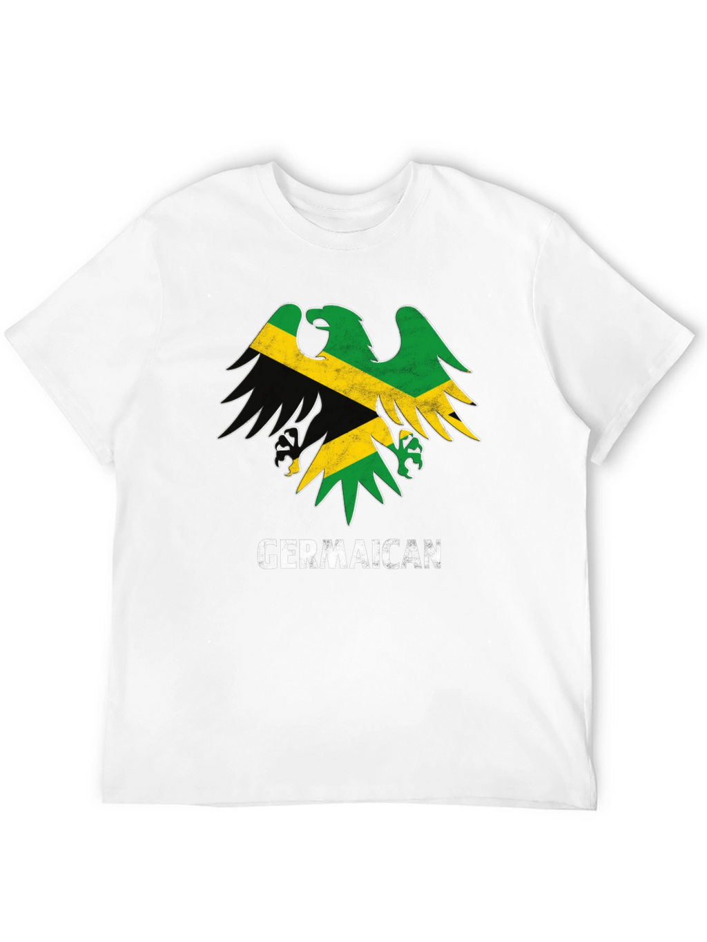 Germaican T-Shirt Germany Jamaica Flag Eagle Funny Tee