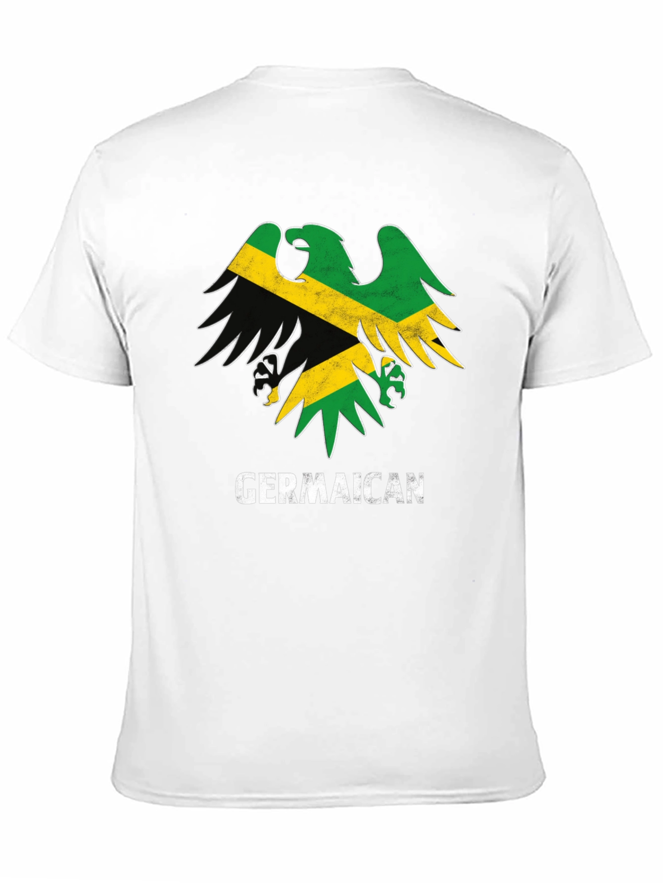 Germaican T-Shirt Germany Jamaica Flag Eagle Funny Tee