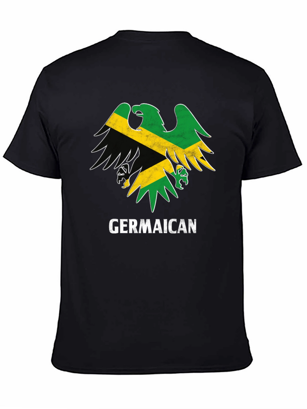 Germaican T-Shirt Germany Jamaica Flag Eagle Funny Tee