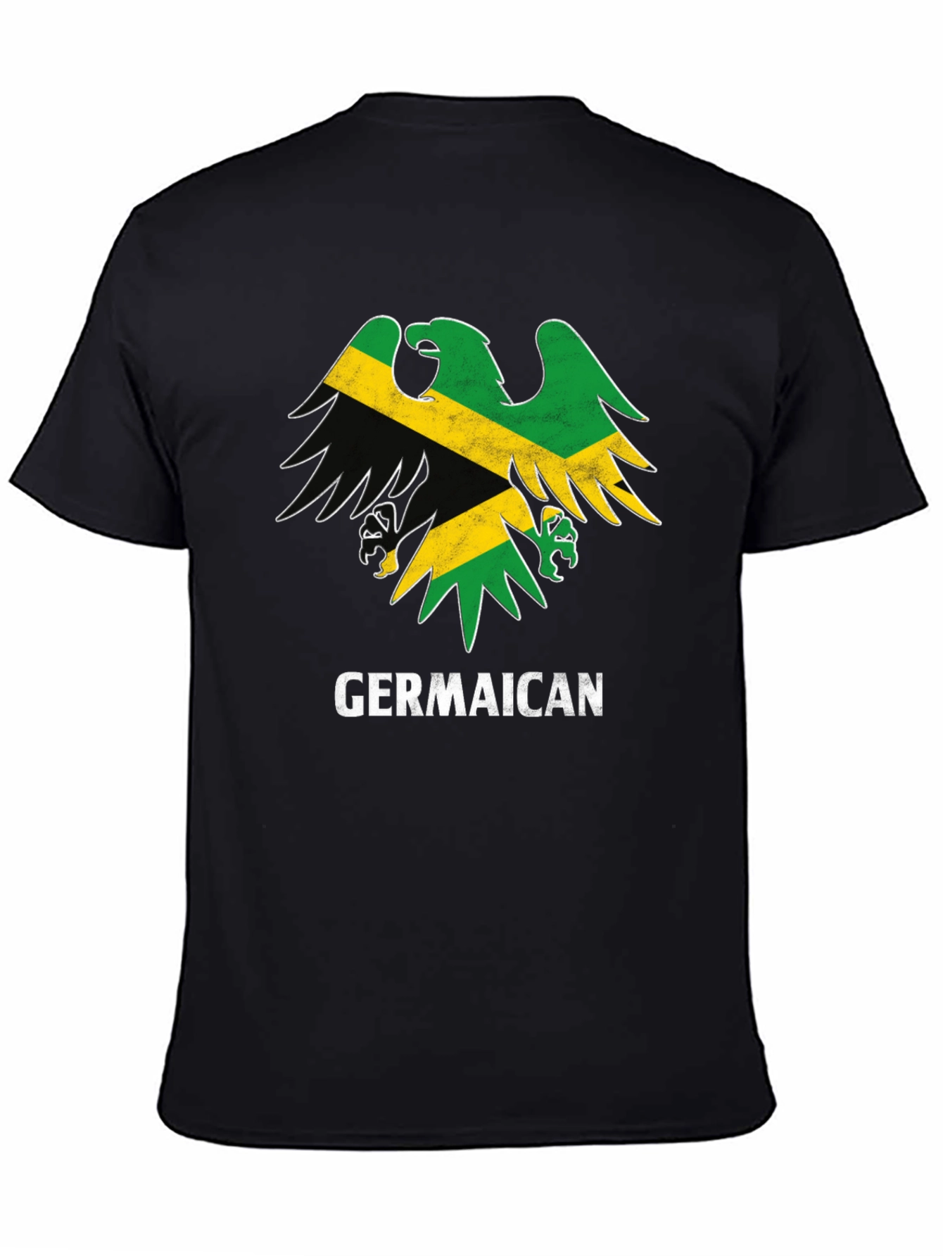 Germaican T-Shirt Germany Jamaica Flag Eagle Funny Tee