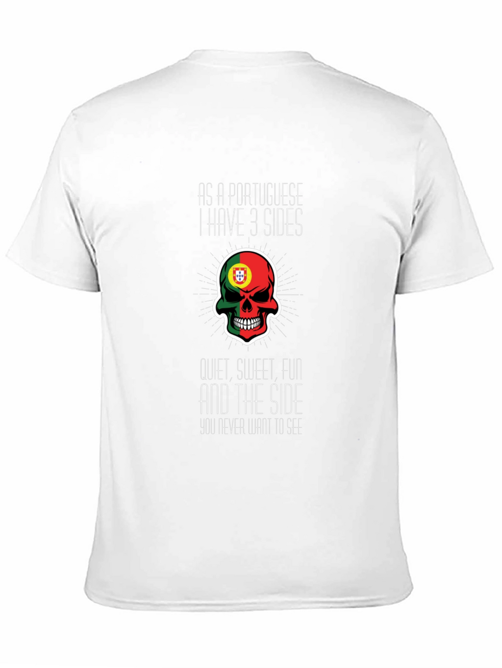 Portuguese 3 Sides Graphic Tee - Novelty T-Shirt