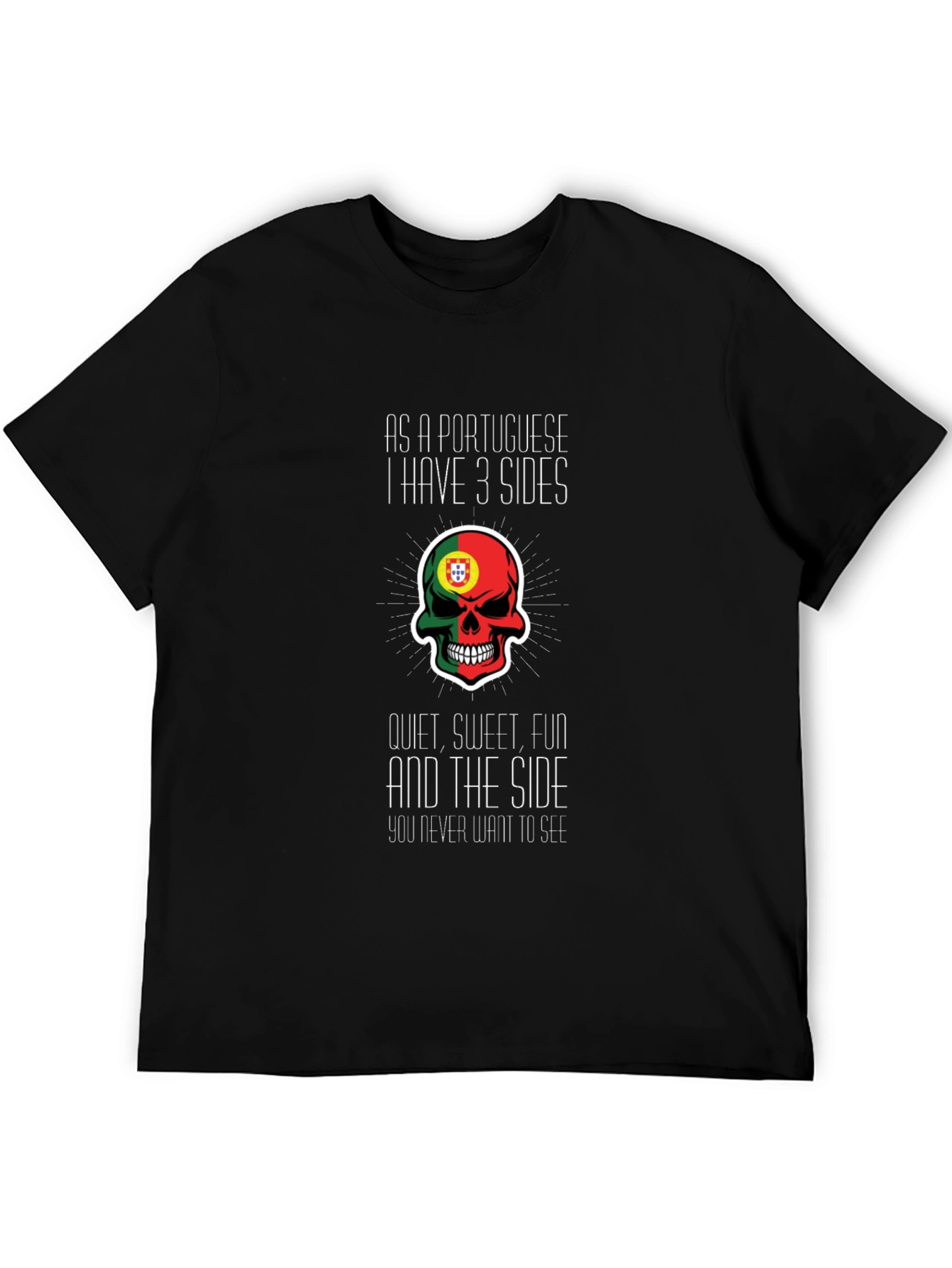 Portuguese 3 Sides Graphic Tee - Novelty T-Shirt
