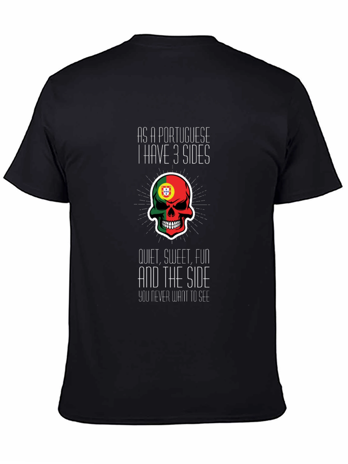 Portuguese 3 Sides Graphic Tee - Novelty T-Shirt