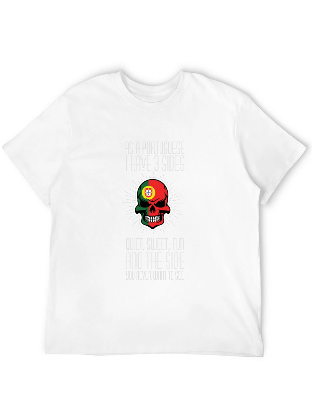 Portuguese 3 Sides Graphic Tee - Novelty T-Shirt