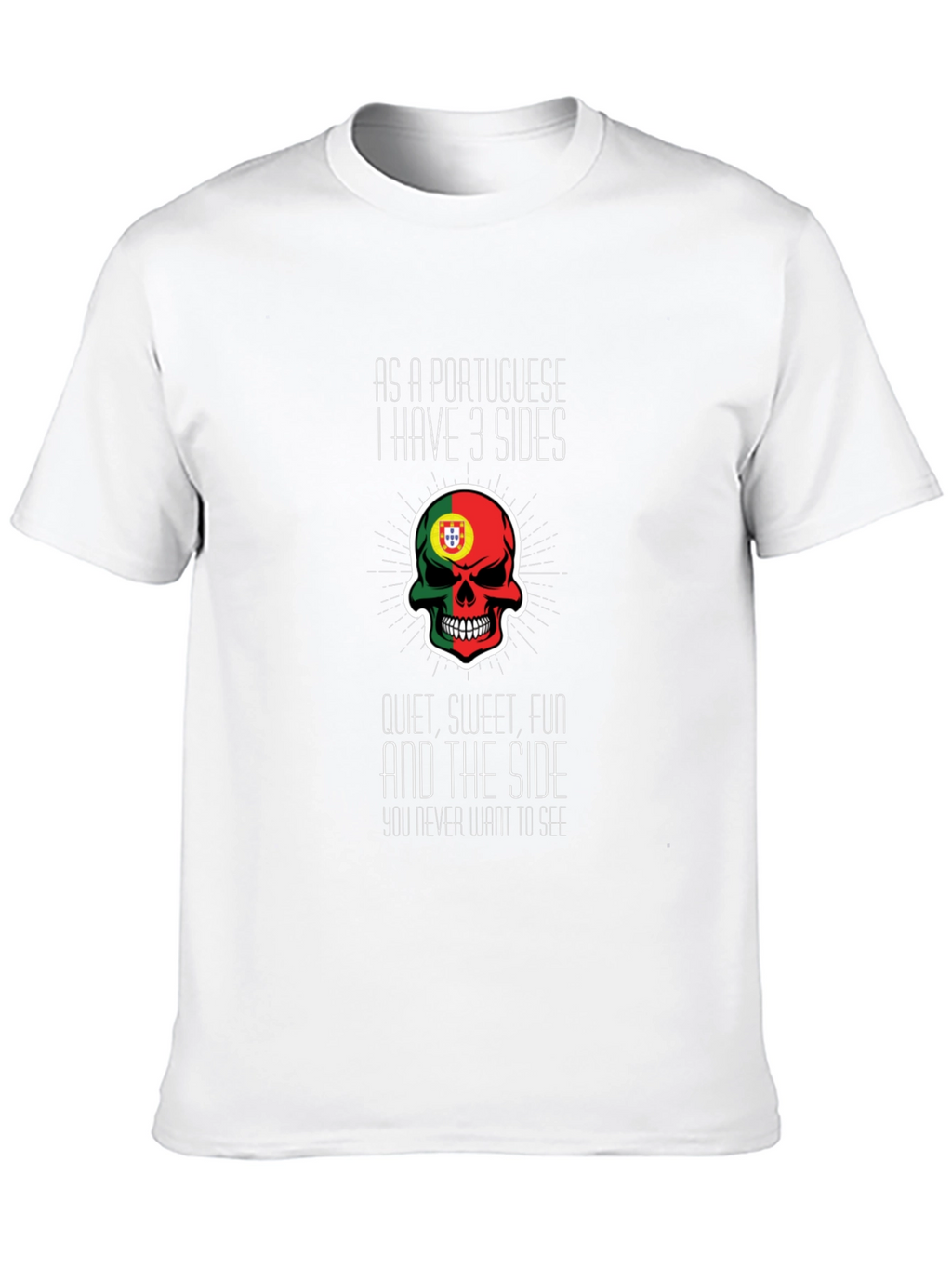 Portuguese 3 Sides Graphic Tee - Novelty T-Shirt