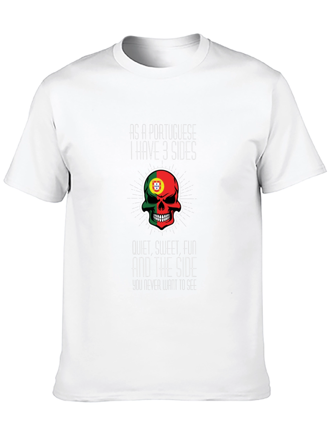 Portuguese 3 Sides Graphic Tee - Novelty T-Shirt