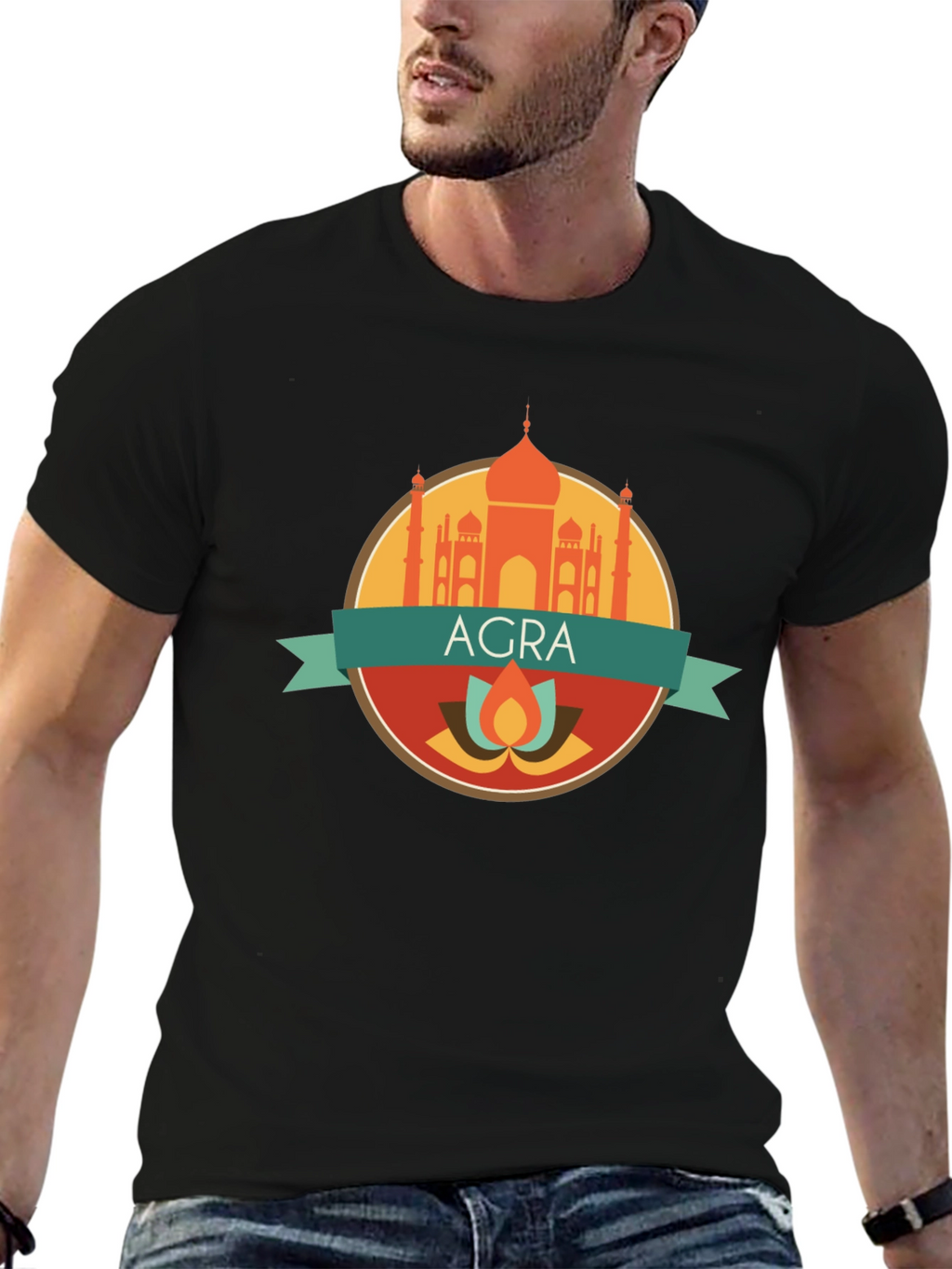 Agra Graphic Tee - India Souvenir Shirt