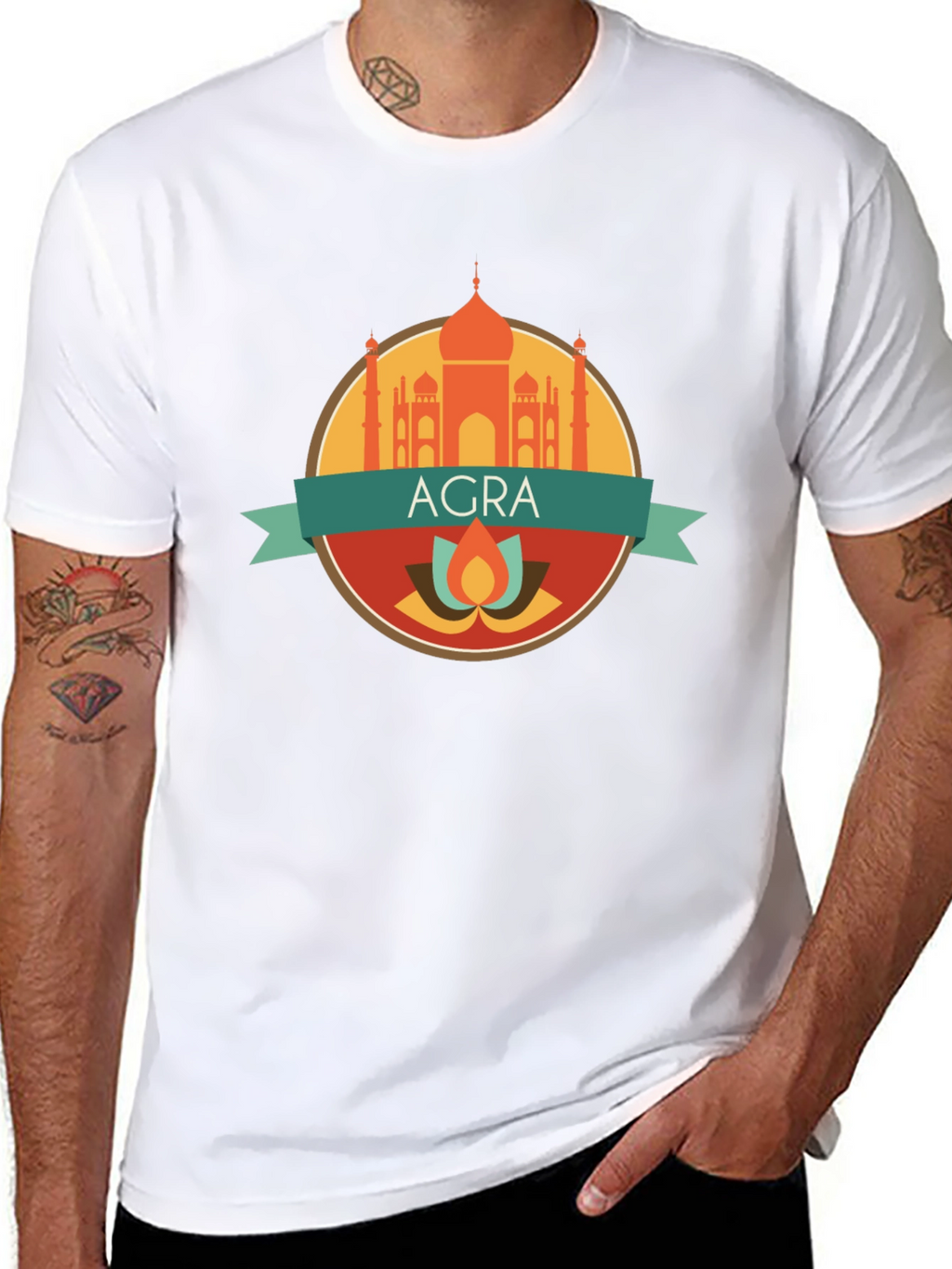 Agra Graphic Tee - India Souvenir Shirt