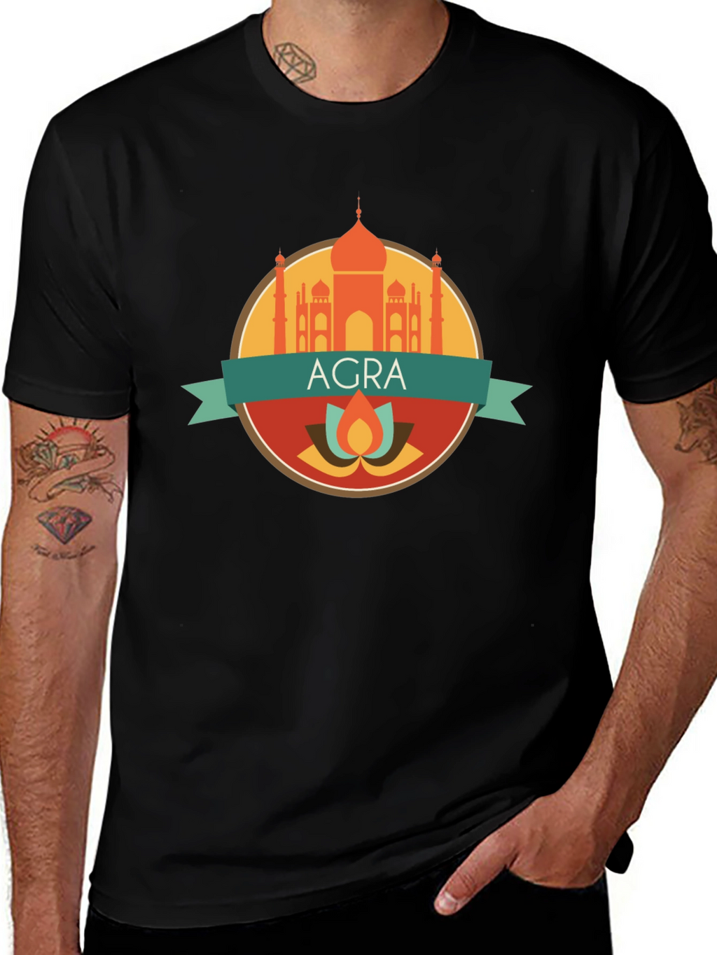 Agra Graphic Tee - India Souvenir Shirt