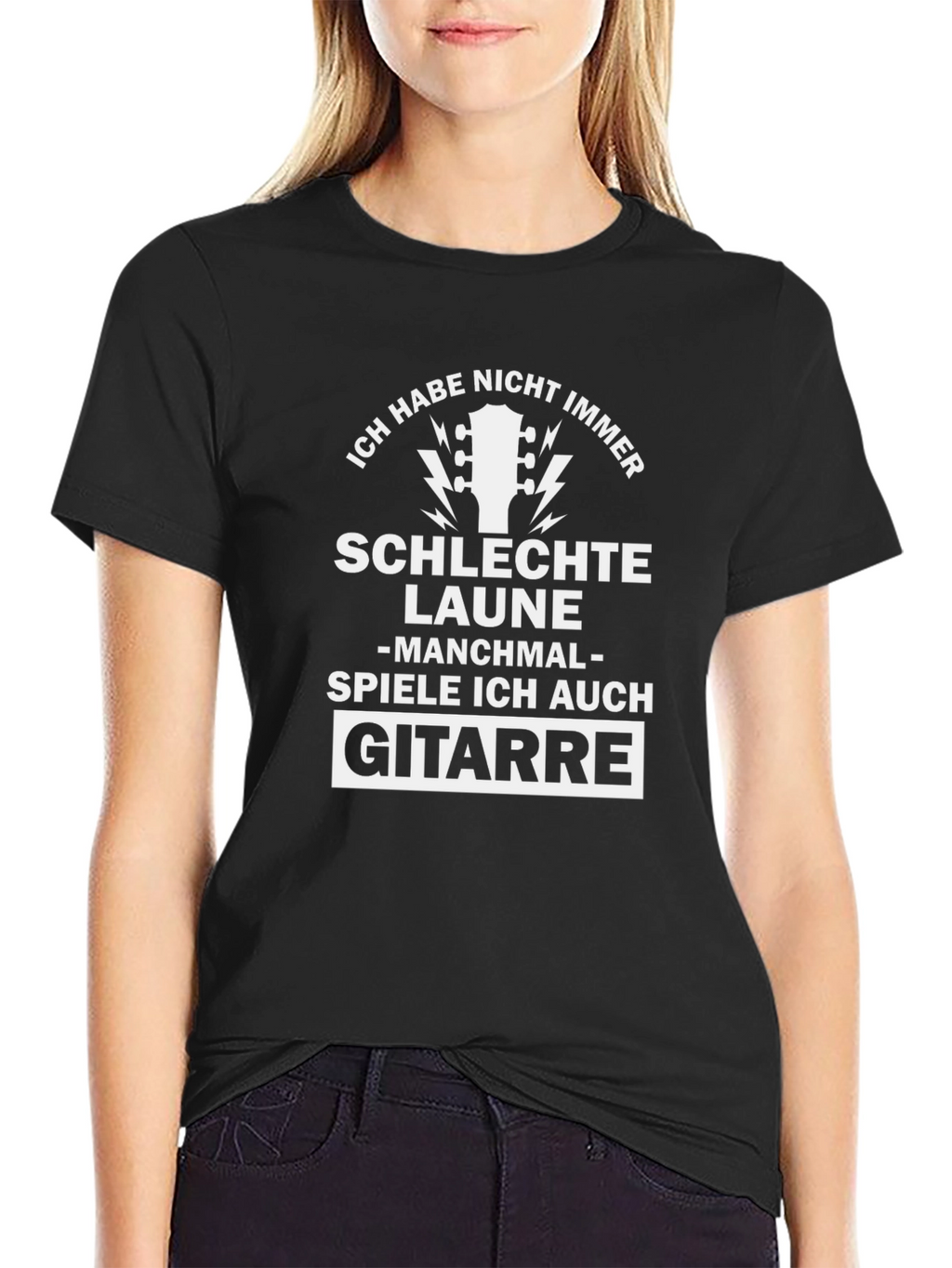 Funny German Guitar T-Shirt - Ich Habe Nicht Immer...