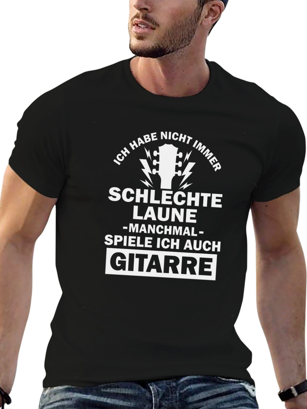 Funny German Guitar T-Shirt - Ich Habe Nicht Immer...