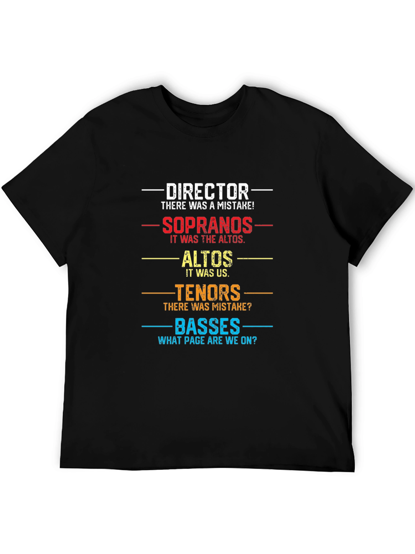 Choir Director T-Shirt - Funny Vocal Music Gift