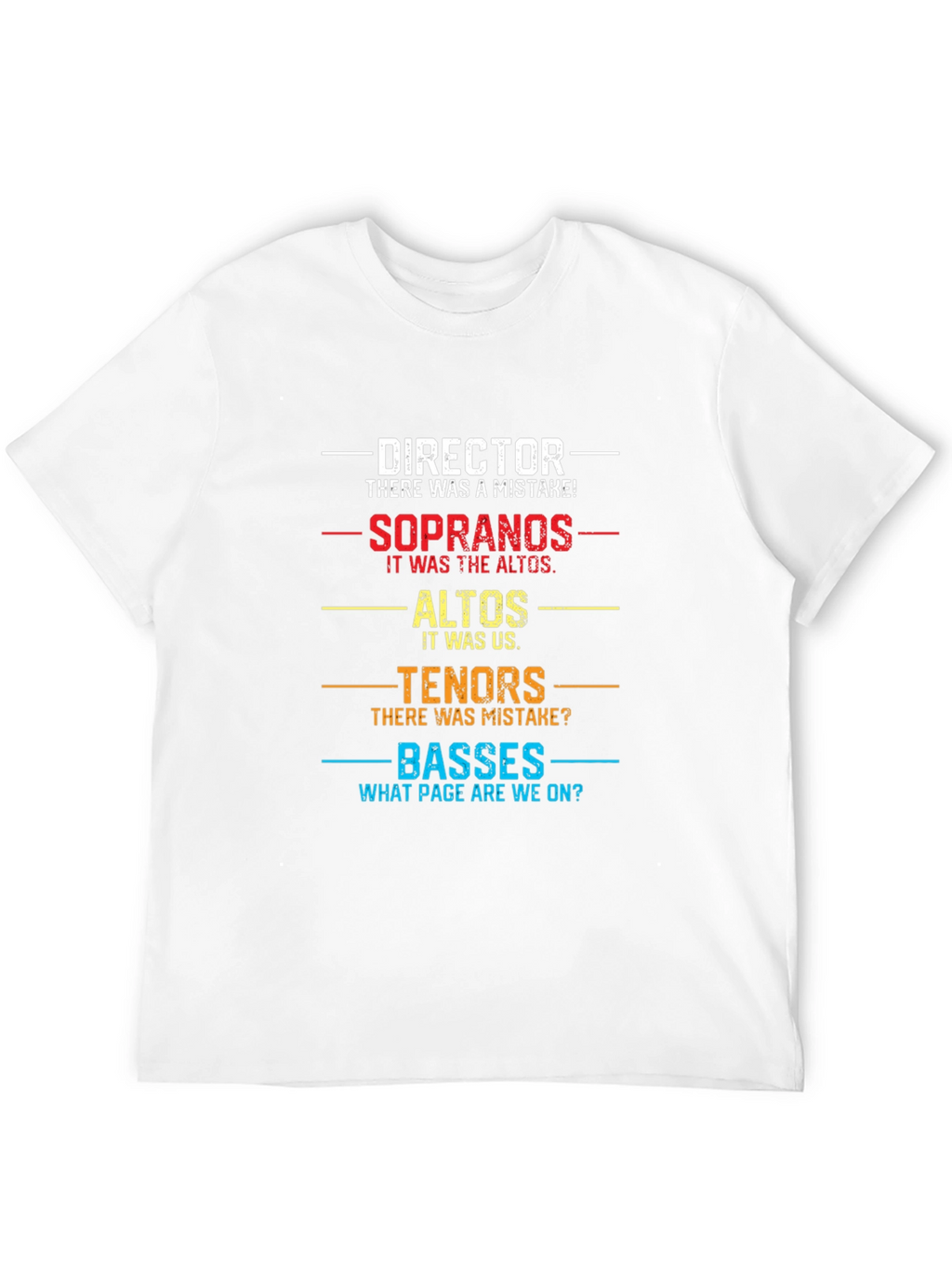 Choir Director T-Shirt - Funny Vocal Music Gift
