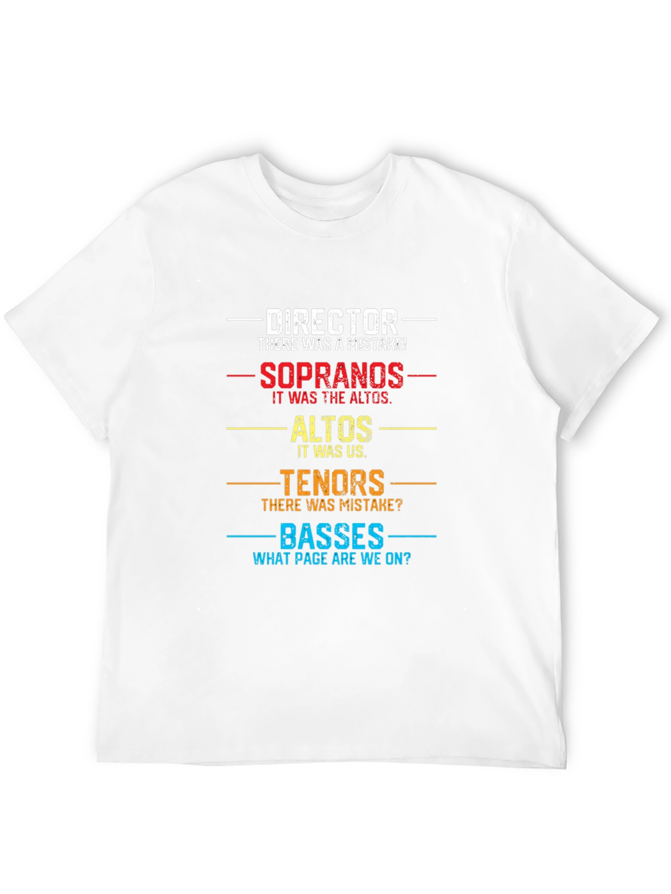 Choir Director T-Shirt - Funny Vocal Music Gift