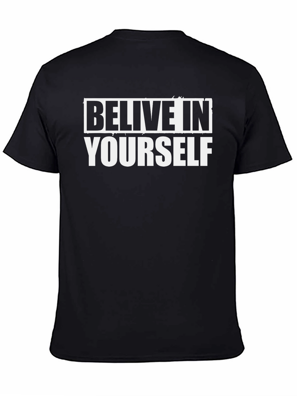 Believe In Yourself Graphic Tee - Black