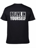 Believe In Yourself Graphic Tee - Black