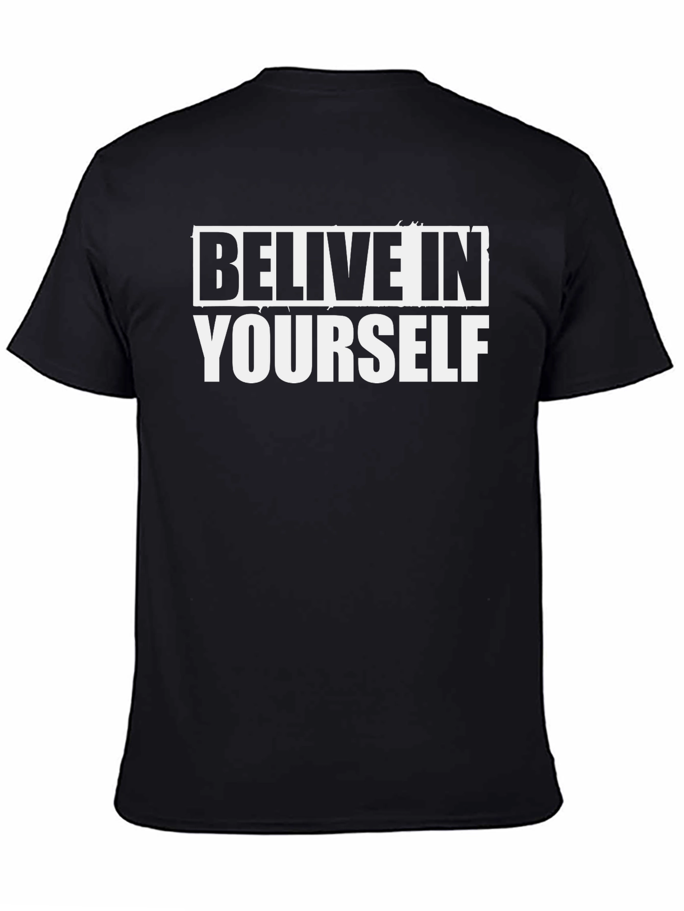 Believe In Yourself Graphic Tee - Black