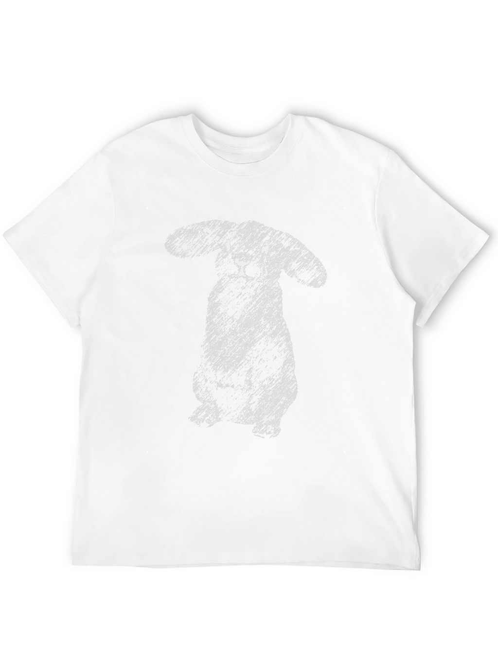 Sketchy Rabbit Graphic Tee - Soft Cotton