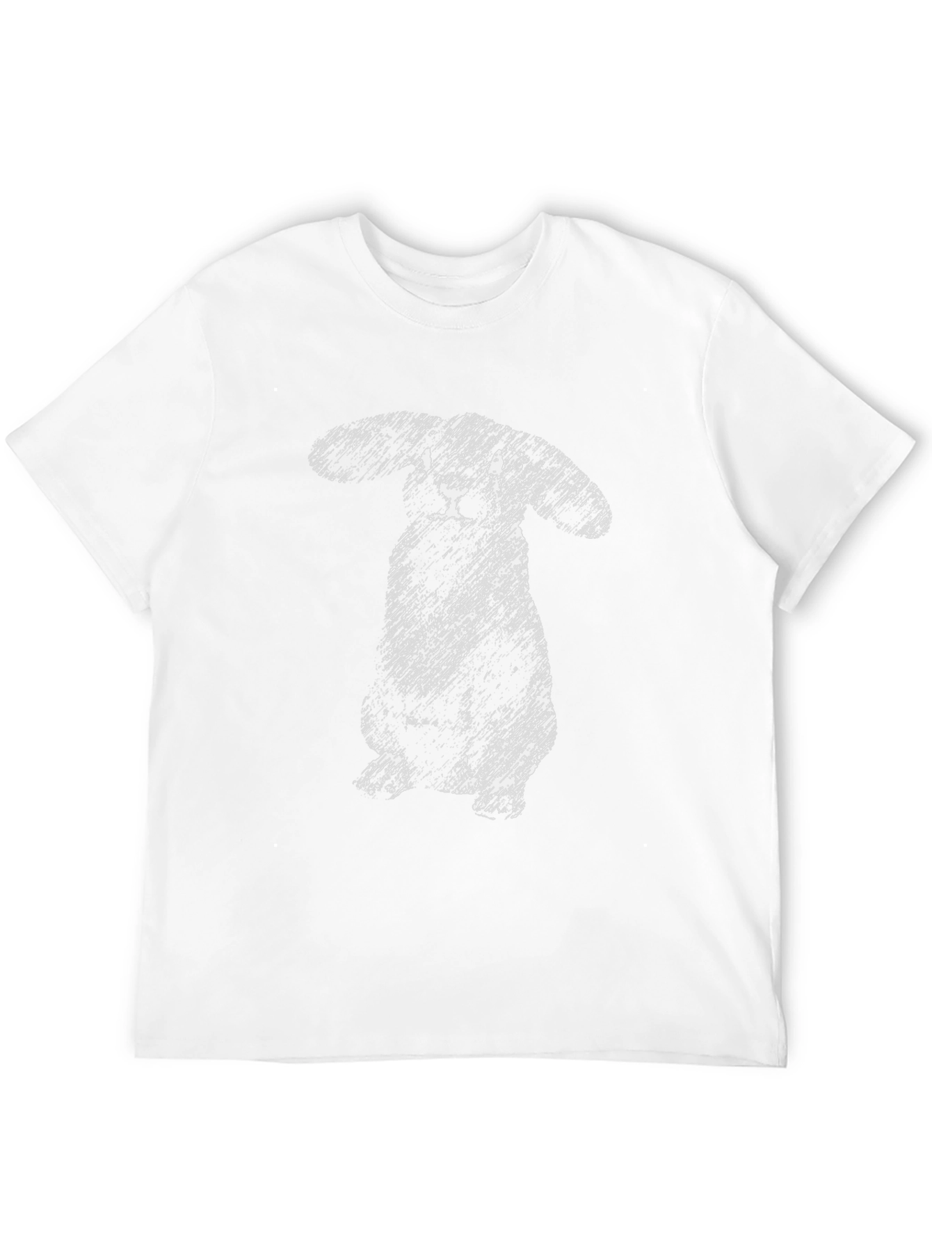 Sketchy Rabbit Graphic Tee - Soft Cotton