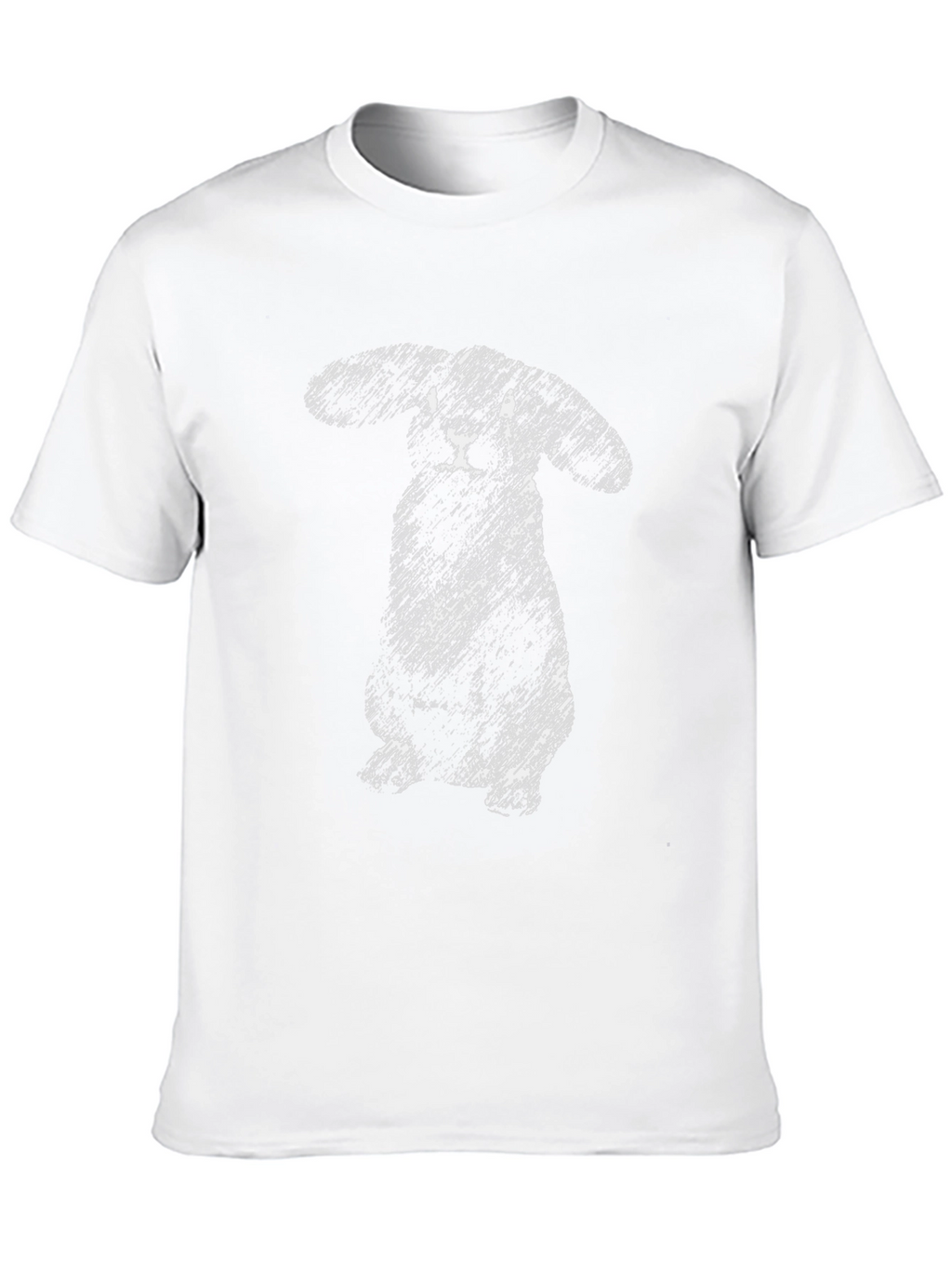 Sketchy Rabbit Graphic Tee - Soft Cotton