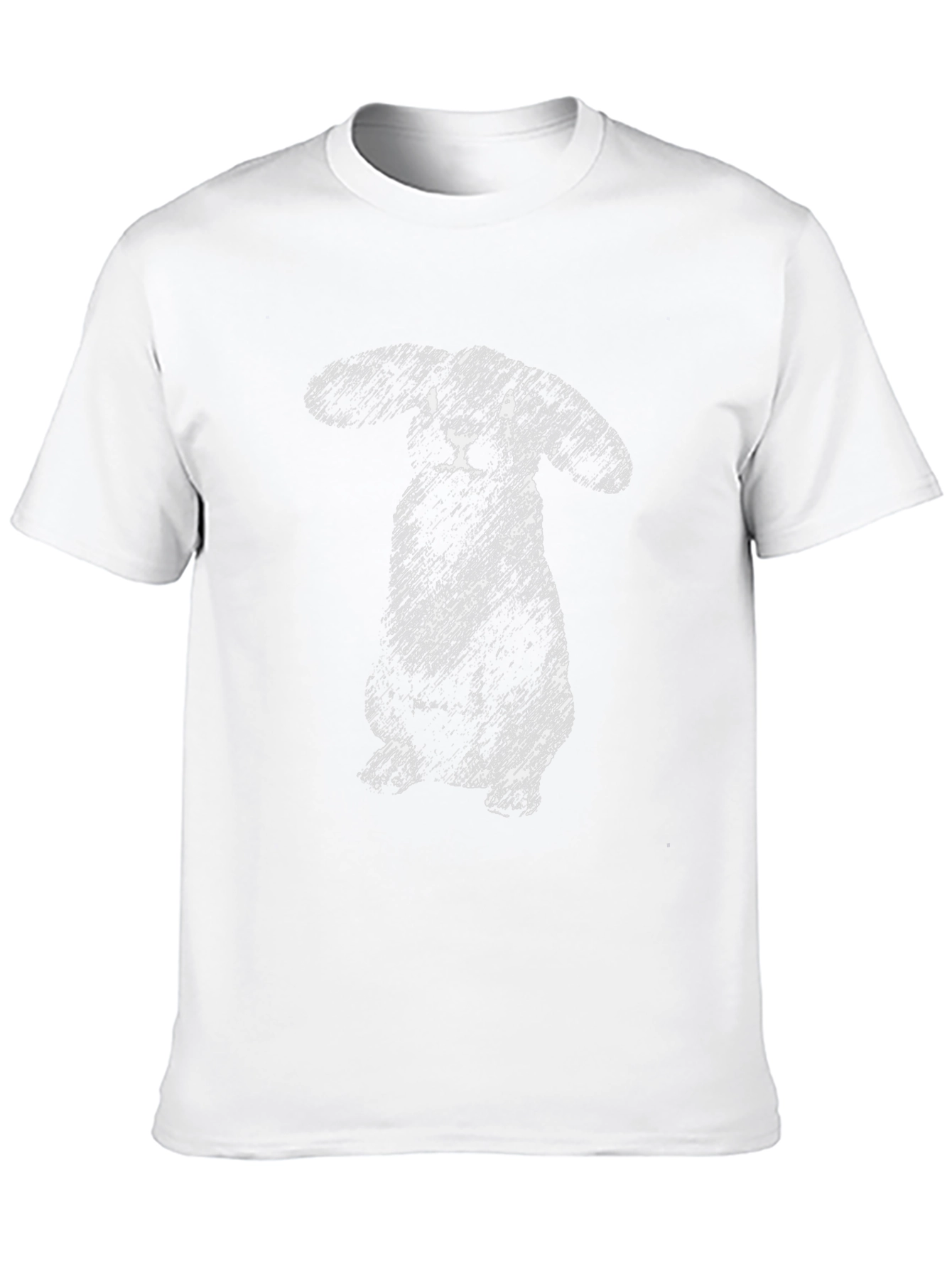 Sketchy Rabbit Graphic Tee - Soft Cotton