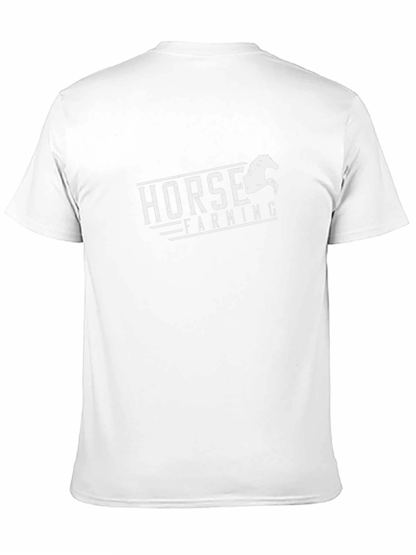 Horse Farming Black T-Shirt