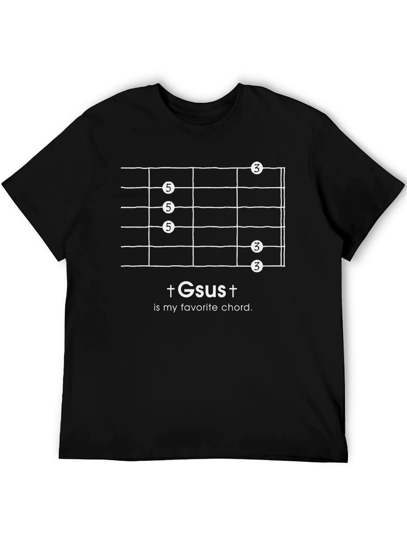 G sus Chord Guitarist T-Shirt - Favorite Chord Tee