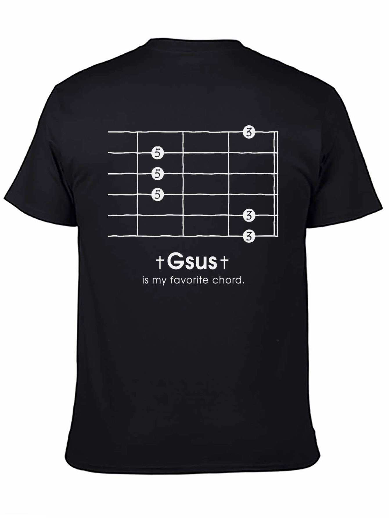 G sus Chord Guitarist T-Shirt - Favorite Chord Tee