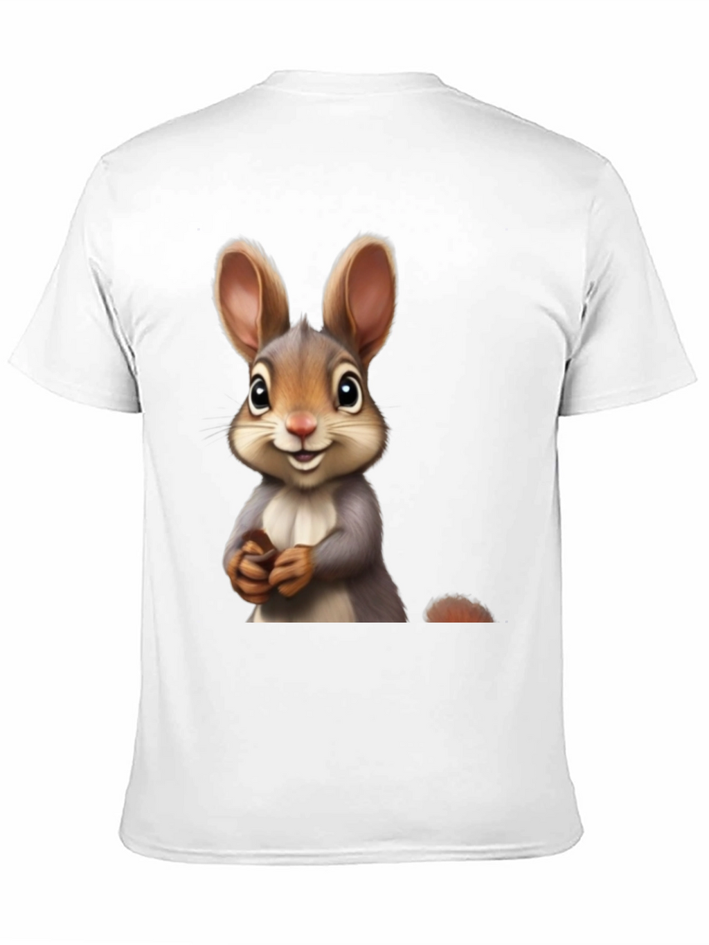 Cute Bunny Graphic Black T-Shirt
