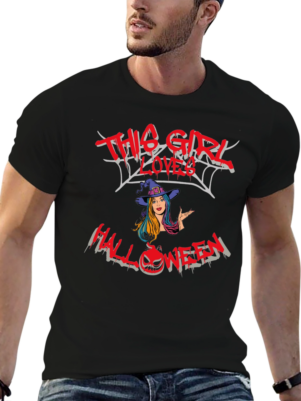 This Girl Loves Halloween Graphic Tee