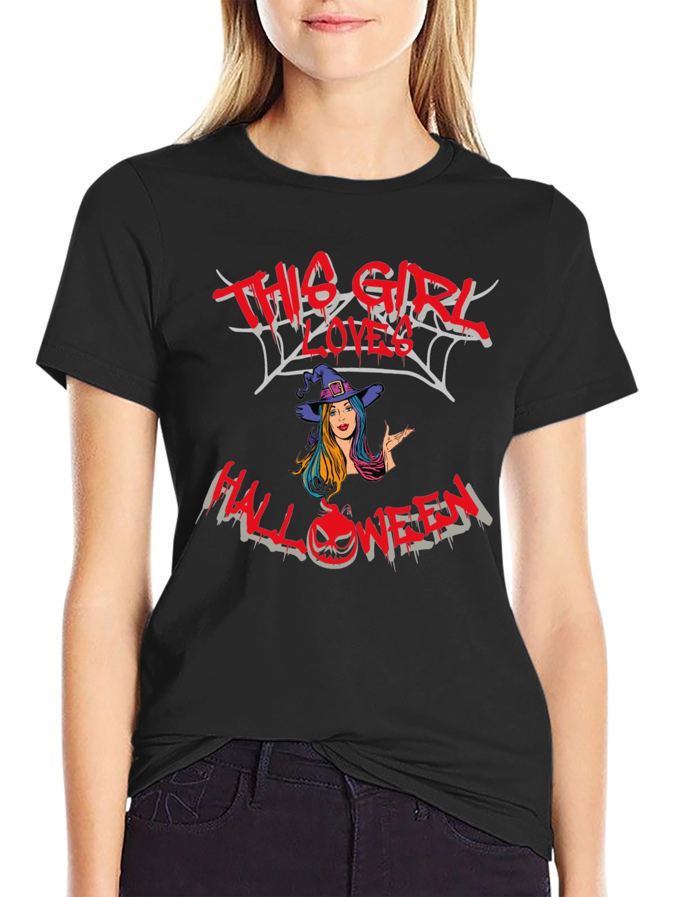 This Girl Loves Halloween Graphic Tee