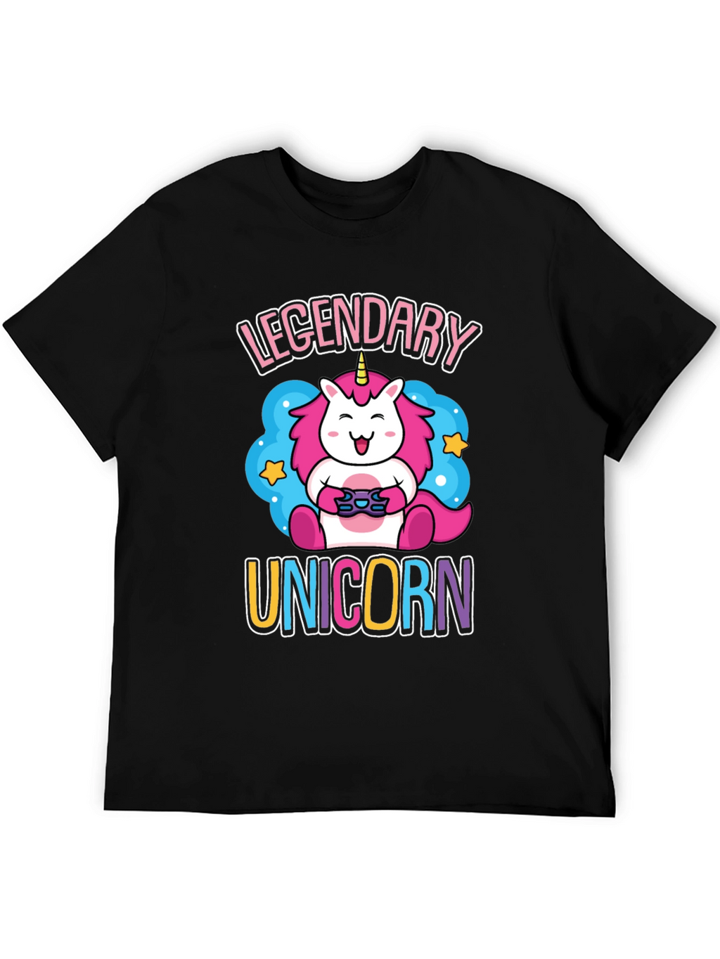 Legendary Unicorn Gamer Graphic T-Shirt