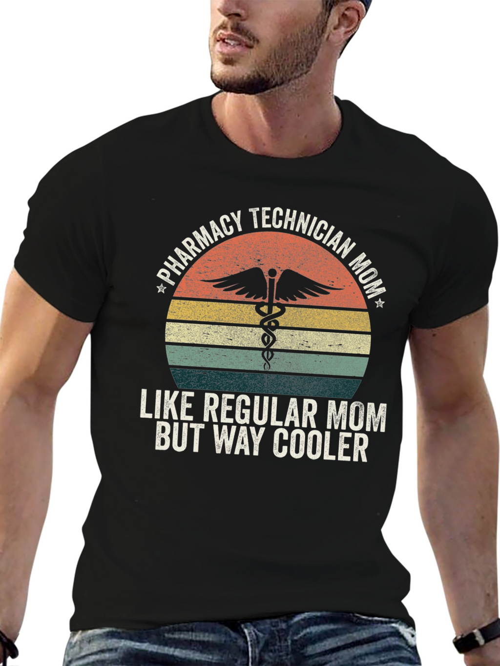 Pharmacy Technician Mom Graphic T-Shirt