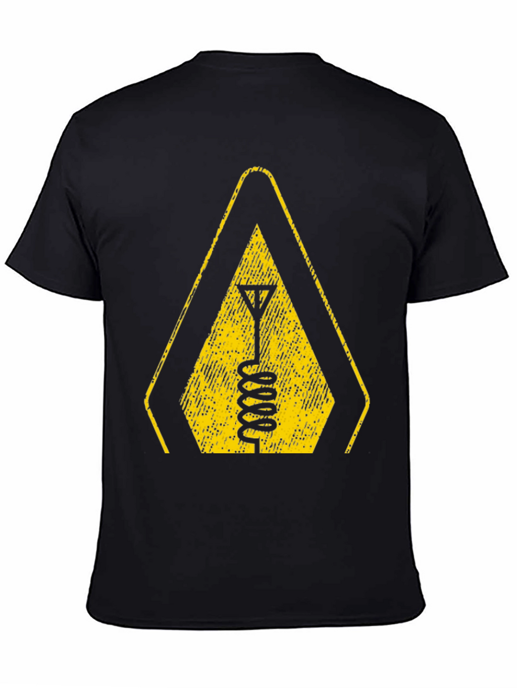 Warning Antenna T-Shirt - Black Tee