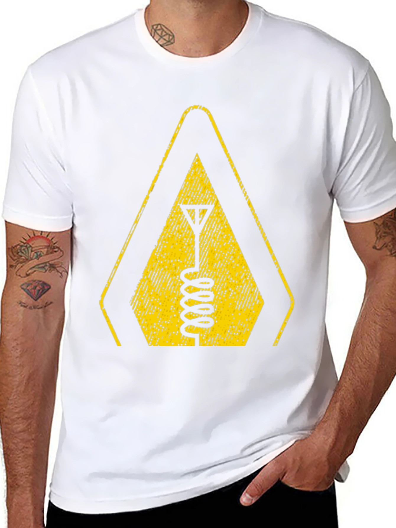 Warning Antenna T-Shirt - Black Tee