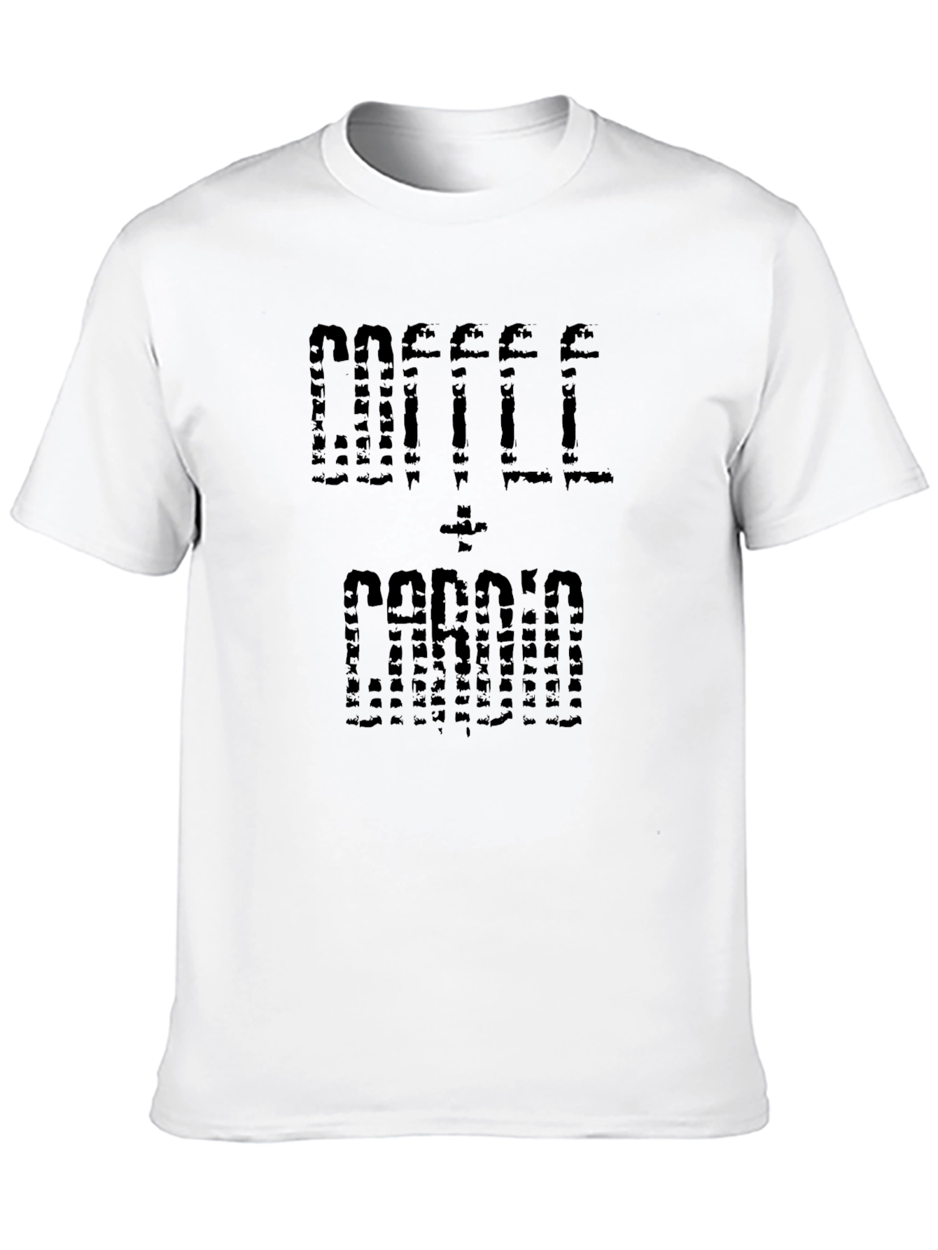 Coffee + Cardio Black Graphic T-Shirt