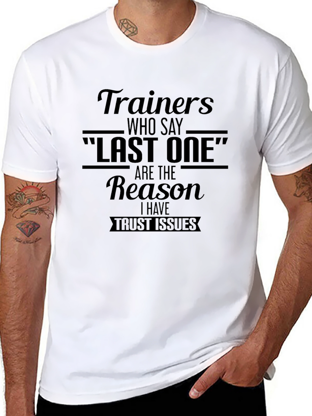 Trainers Last One Trust Issues Graphic Tee