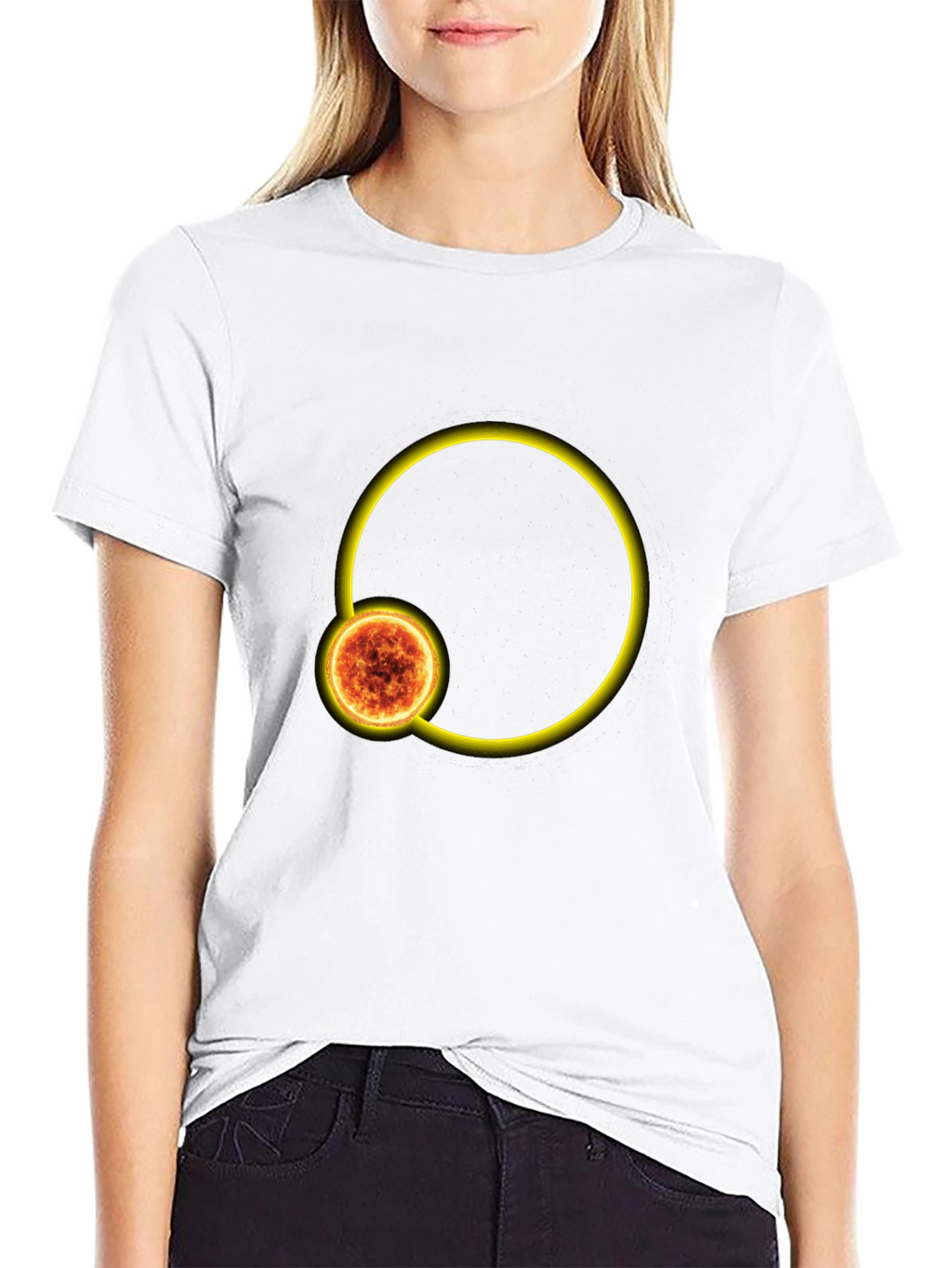 Solar Eclipse Graphic T-Shirt - Black