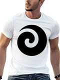 Spiral Graphic Black T-Shirt