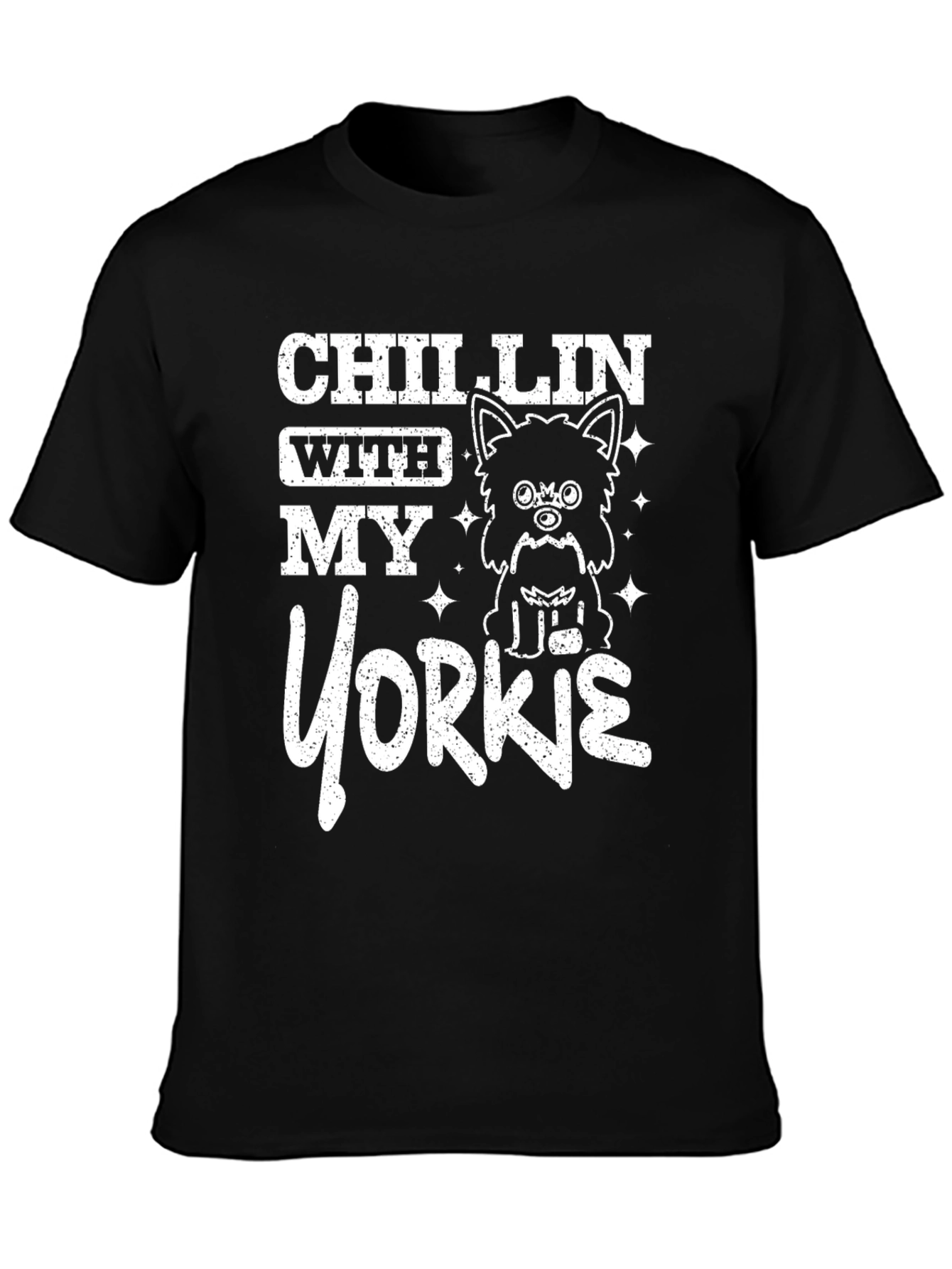 Chillin With My Yorkie Graphic Tee
