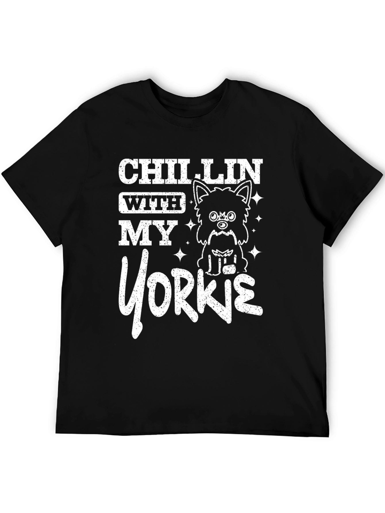 Chillin With My Yorkie Graphic Tee