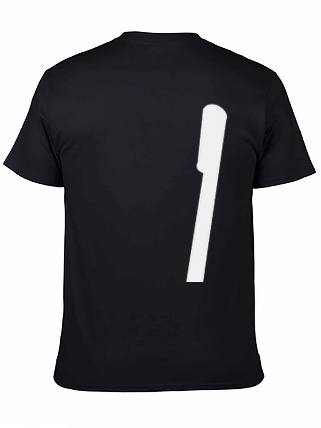 Modern Black Tee with Bold White Graphic