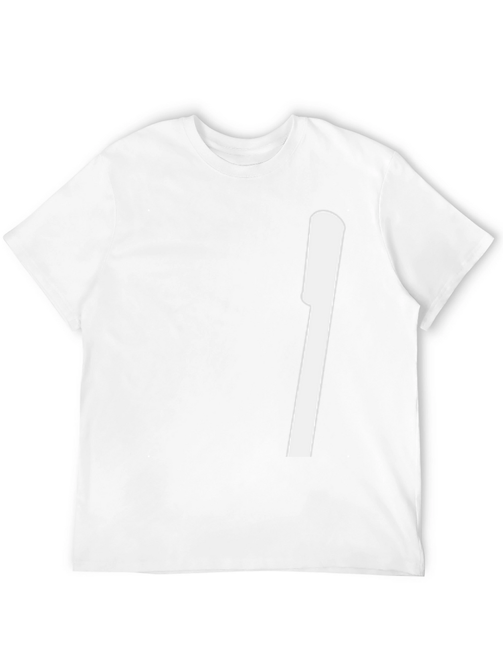 Modern Black Tee with Bold White Graphic