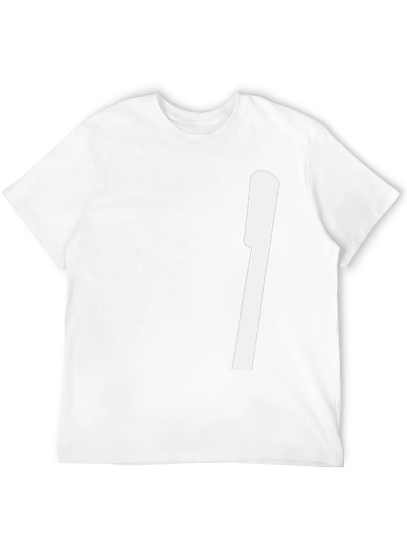Modern Black Tee with Bold White Graphic