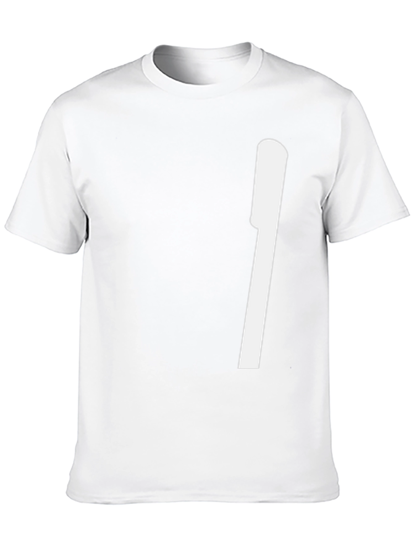 Modern Black Tee with Bold White Graphic